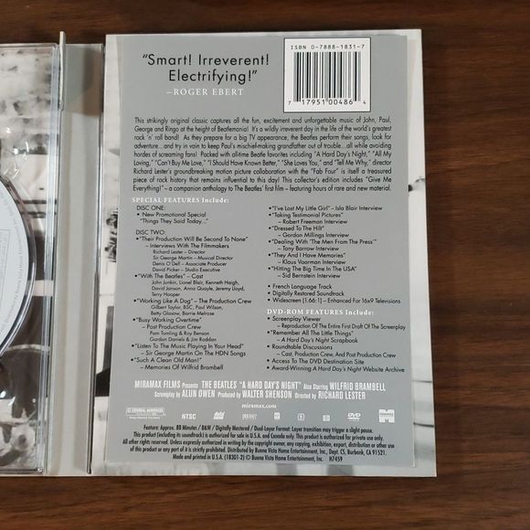 The Beatles - A Hard Day's Night Miramax Collector's Series on D.V.D. 2 Disk Set - Picture 7 of 8
